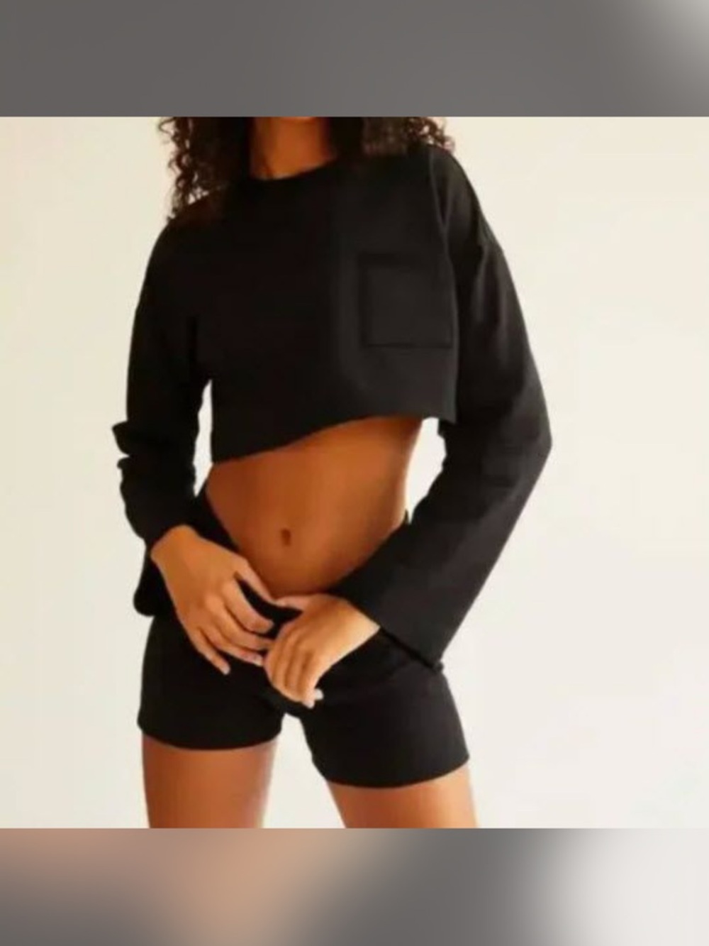 NWT: Free people sunny set: black - size large